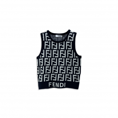 FENDI CREW NECK PULLOVER KNITTED VEST